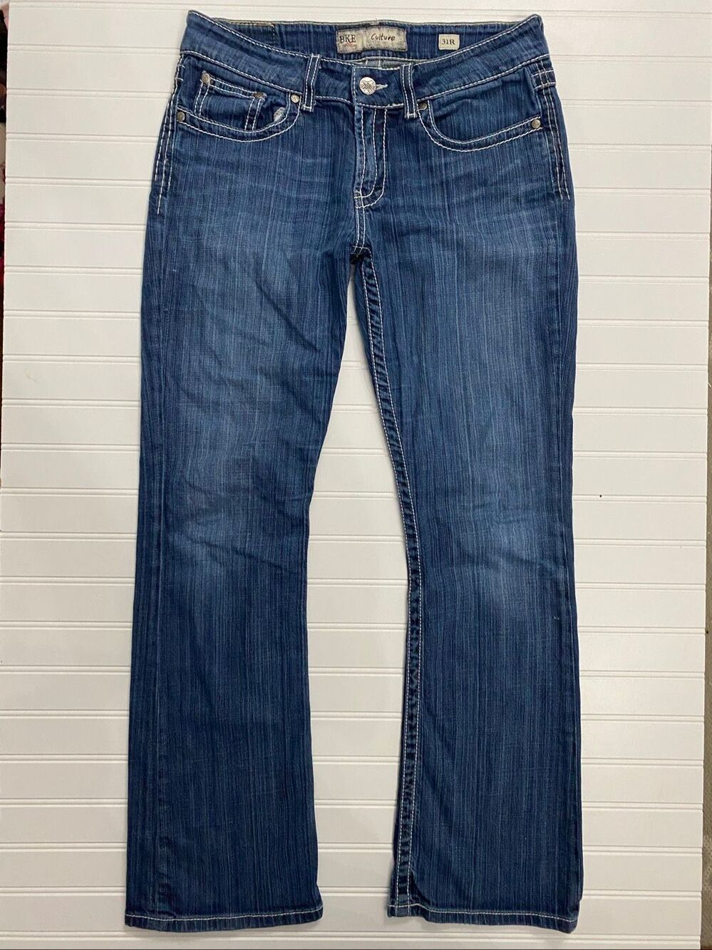 BKE Culture Boot Cut Jeans Mid Rise Embroidered Women’s Size 31R